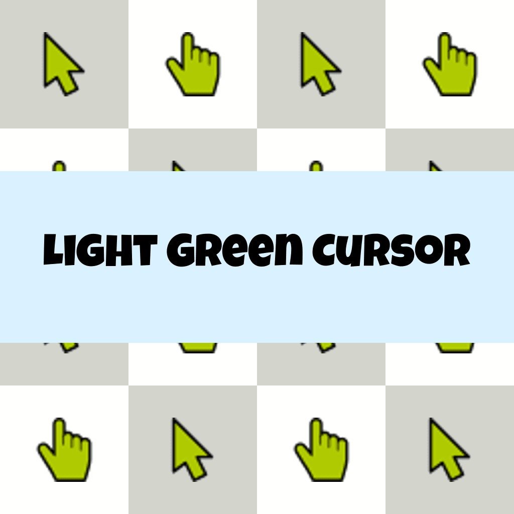 Preview Light Green Cursor custom cursor pack